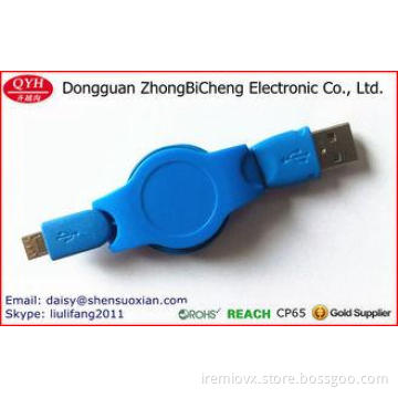 Micro-USB USB Type and MP3 MP4 Player Use small retractable